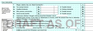 2018 Form 1040 Line 9 QBI